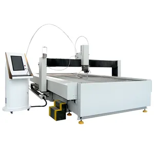 Forplus high quality high precision accurate 3 axis CNC waterjet machine marble desktop water jet cutting machine