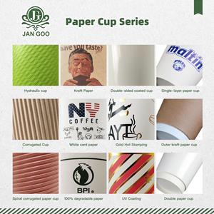 8oz Gobelets en papier PLA avec logo personnalisé à emporter Tasse à café et thé à double paroi 4oz 10oz 12oz 14oz 16oz 20oz 22oz - Product Image 5