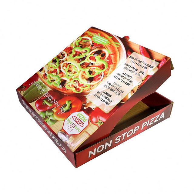 Pizza Box Corrugated Cardboard Box, Creative Food Packaging Box, Takeout Packaging Paper Box, Factory Direct Printing