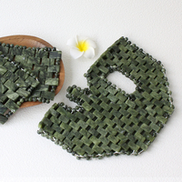 Masque facial complet en jade, masque en jade vert tissé à la main, masque facial rafraîchissant pour la relaxation du visage, soulage les yeux gonflés et les cernes