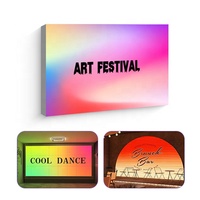 2024 nouveau RGB fantôme dégradé dynamique LED boîte à lumière pour les plates-formes d'exposition et de publicité en plein air bricolage affiche cabine lumineuse