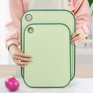 Juego de 2 Tablas de Cortar Antideslizantes para Cocina, Duraderas, de Plástico, de Doble Cara, con Paja de Trigo - Product Image 2