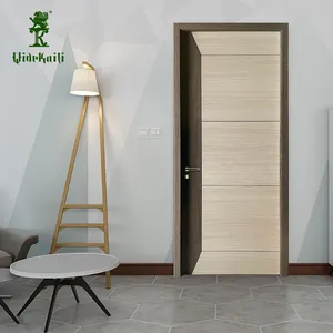 Pintu kamar tidur Interior kayu tahan air laminasi PVC bebas formaldehida untuk rumah