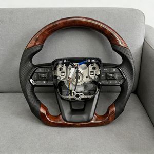 Volant en bois de pêche adapté aux <span class=keywords><strong>Toyota</strong></span> 4Runner, Mark <span class=keywords><strong>Chr</strong></span> Series, Hilux Vigo, Hiace, Prius, Celica, Rav 4, Innova, Crown, Vitz, Lc100 - Product Image 6