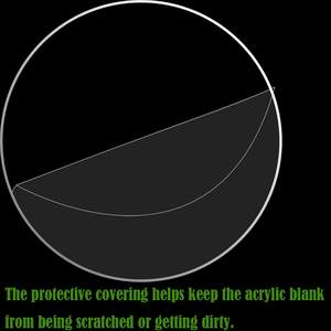 Lastra Acrilica Trasparente Circolare, Disco Acrilico Rotondo da 12 Pollici, Spessore 1/8 di Pollice, <span class=keywords><strong>Plexiglass</strong></span> Trasparente per Progetti Fai-da-Te - Product Image 5