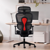 Chaise de bureau exécutive moderne en gros avec appui-tête réglable, support lombaire, siège inclinable à 4 positions, base en nylon et aluminium
