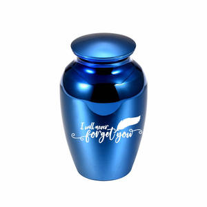 Piccola urna di cremazione adorabili urne ricordo per cenere Mini vaso commemorativo funerario per ceneri di animali domestici umani-non ti scordar mai - Product Image 1