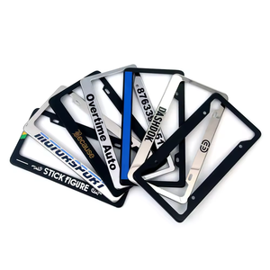 Support de <span class=keywords><strong>plaque</strong></span> d'<span class=keywords><strong>immatriculation</strong></span> universel en ABS avec design personnalisé en relief 3D, prix d'usine en gros pour l'Australie et les États-Unis - Product Image 4