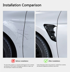 <b>Car</b> Side air Outlet Cover Intake Grille Decoration Mudguard Side Wing Vent Sticker TPU Material Suitable for Universal Type - Product Image 4