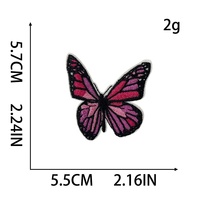En gros Petite Broderie Applique Fer sur Patch Coloré Tournesols Papillon Patchs Brodés pour Chapeaux Livre Vêtements Sacs