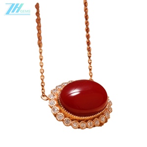 Collana pendente di corallo rosso per regalo donna <span class=keywords><strong>te</strong></span> <span class=keywords><strong>stesso</strong></span> o una persona cara - Product Image 3