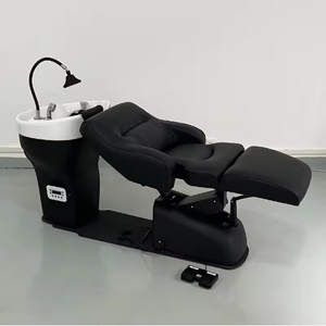 New Style Electric Remote Control High End Stainless Steel 3 Motor Ceramic Basin Shampoo <b>Bed</b> - Product Image 5