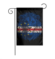 Drapeau de jardin double face Cap-Vert, best-seller d'usine, design numérique, 30x45cm, polyester, écologique, décoration extérieure