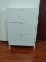 Armoire de rangement pour chaussures, étagère à chaussures en métal à 3 niveaux