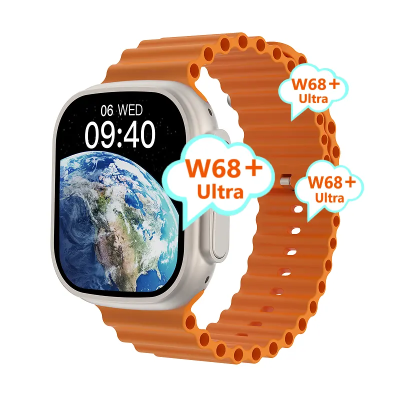 Delicate Clone Ap Watch Ultra W68+ Ultra Smartwatch SOS NFC Microwear W68+ W68plus W68 Plus Watch 8 Series 8 Ultra Smart Watch