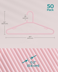 <span class=keywords><strong>SONGMICS</strong></span> Cintres à linge légers et peu encombrants Lot de 50 cintres en plastique Cintres antidérapants - Product Image 6