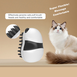 Tamaño de La Palma suave pequeño mascota pelo aseo masaje baño ducha cepillo para perro y gato - Product Image 4
