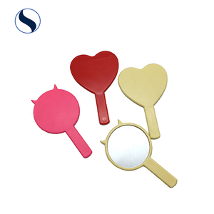 Nuovo design a forma di cuore carino piccolo manico tenuto in mano cosmetico compongono specchio singolo lato - Product Image 2
