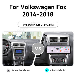 MOOKAKA Autoradio 14,9 pouces Accessoires pour Volkswagen <span class=keywords><strong>Fox</strong></span> 2014-2018 Navigation GPS Android Stéréo CarPlay sans fil Plug & <span class=keywords><strong>Play</strong></span> - Product Image 2