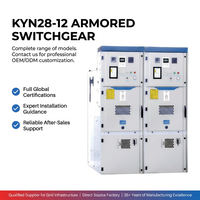 Armoire de Commutation Haute Tension KYN28-12, Armoire de Distribution Électrique 12kV 50Hz 2000A, Fournisseur Direct d'Usine