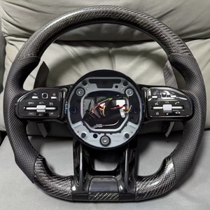 สำหรับ Mercedes Benz <span class=keywords><strong>AMG</strong></span> GT พวงมาลัยรถยนต์รถยนต์ W205 C205 C217 W223 W253 W463 W166 W177 W213คาร์บอนไฟเบอร์ - Product Image 6