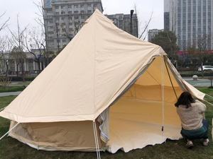 Grande tente de yourte extérieure multi-personnes OEM avec une chambre à coucher Tissu en coton Coupe-vent et imperméable Prévention à long terme - Product Image 6