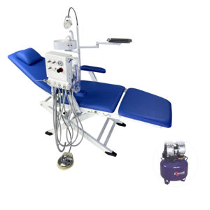 Cadeira Odontológica Montada na Parede com Cuspideira, Lâmpada e Bandeja, Equipamento Clínico Portátil, Dobrável, Seguro e Personalizável - Product Image 4