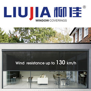 Stores roulants d'extérieur, led pare-vent, en PVC Polyester, fermeture éclair, <span class=keywords><strong>Guide</strong></span> latéral, offre spéciale - Product Image 3