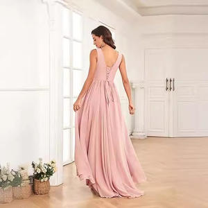 A-lijn bruidjurk op maat gemaakte kleur maat avond <span class=keywords><strong>prom</strong></span> lange bruiloftsgastjurken feeststijl voor dames formele bruidsmeisjesjurk - Product Image 4