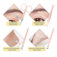 Ensemble de manucure et pédicure rose 18 pièces - Kit de coupe-ongles en acier inoxydable et cuir - Emballage personnalisé - Marque OEM