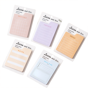 BECOL Bloc-notes adhésif rétro en gros, créatif et mignon, feuilles mobiles, notes autocollantes hebdomadaires et quotidiennes pour l'école et le bureau - Product Image 6