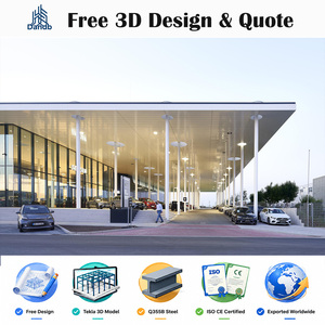 Edificio per Concessionaria Auto in Struttura d'Acciaio con Design Esterno Premium per Sala Esposizioni Auto e Costruzione di Centro Servizi - Product Image 4