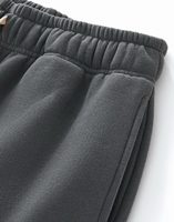 YKH 350GSM Pantalones recortados de tela de lana suelta cálida de alta calidad Pantalones de chándal gruesos rectos con logotipo personalizado Pantalones de otoño e invierno