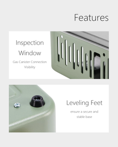 البيوتان مع حقيبة محمولة للطبخ في الأماكن المغلقة في الهواء الطلق لحالات الطوارئ في المخيم أساسيات الاستخدام لكل علبة غاز غير مشمول - Product Image 3