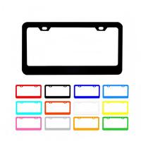 BOLONG PROMOTION EXCEPTIONNELLE Cadre de plaque d'immatriculation vierge en plastique ABS standard US 12x6 pouces multicolore Support de numéro de voiture Logo personnalisé OEM