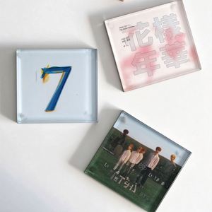 สติกเกอร์แม่เหล็กอะคริลิคติดตู้เย็นลายปกอัลบั้มแบบกำหนดเอง สไตล์เคป๊อปทันสมัย สำหรับตกแต่งบ้าน ของขวัญ ขายส่ง - Product Image 1