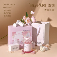 Diffuseur de parfum en verre à bâtonnets d'huiles essentielles religieuses, marque privée, vente en gros, coffret cadeau écologique