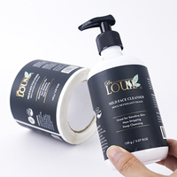 Etiqueta Adhesiva Personalizada con Logotipo para Productos de Cuidado Corporal y de Baño, Etiqueta Impermeable para Botellas de Productos de Belleza