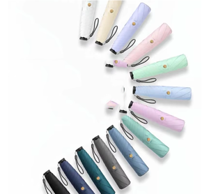 Parapluie compact ultra-léger pliable en trois parties LM-H Mini pour les voyages - Product Image 1