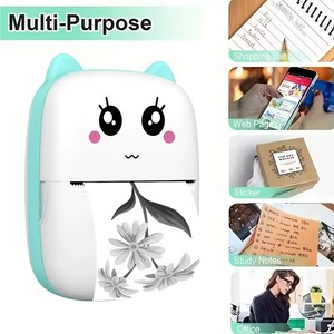 NUEVA Mini Impresora Térmica Portátil, Controlada por Aplicación, Inalámbrica, para Oficina, Escuela, Notas, Etiquetas, Impresión para Niños, Regalo <span class=keywords><strong>C9</strong></span> - Product Image 2