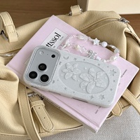 Nouvelle coque de téléphone de luxe en dentelle ovale ajourée scintillante style Ins, protection délicate pour iPhone 17 Pro Max 16 Pro 15 Pro 14 Pro 13