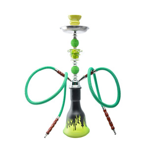 Wholesale Hot Sale Exquisite Chicha Glass Arab <strong>Shisha</strong> <strong>Hookah</strong> <strong>Flavors</strong> High Quality Cube Double <strong>Pipe</strong> <strong>Hookah</strong> Set Narguile - Product Image 4