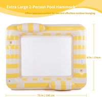 Flotteur de piscine gonflable sur mesure, flotteur de piscine pour usage domestique, flotteur de piscine en PVC avec porte-gobelet