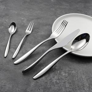 Vente en gros pour l'extérieur <span class=keywords><strong>Couverts</strong></span> en <span class=keywords><strong>inox</strong></span> <span class=keywords><strong>18</strong></span> <span class=keywords><strong>10</strong></span> couleur argent avec miroir - Product Image 1