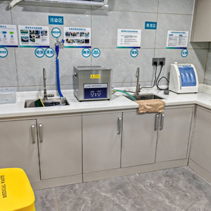 Gabinete Dental Moderno <span class=keywords><strong>de</strong></span> Acero Inoxidable Antibacteriano con Fregadero y Diseño Móvil para Laboratorio Dental - Product Image 4