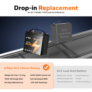 В наличии у нас, бесплатная доставка, 51,2 В, 30Ah, GC2, тележка для гольфа, литиевая батарея 60A, BMS, LiFePO4, батарея для LSV UTV ATV - Product Image 3