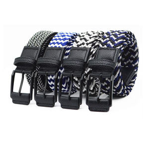 LQbeltファッション生地ベルト弾性ベルト織りメンズベルト女性用卸売在庫工場 - Product Image 3