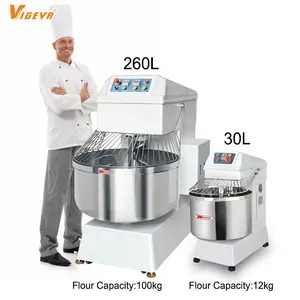 Durable and easy to clean baking equipment 12.5kg 35l spiral dough mixer amasadora dough kneading machine