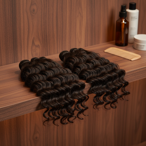 Cabello Humano Virgen Indio con Ondas Naturales – Cabello de Templo 100% de Donante Único Sin Procesar con Cutícula Alineada, Cabello Remy de Doble Trama - Product Image 4