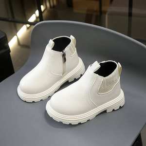 Nouvelles bottes en cuir pour filles et garçons, style britannique, semelle souple, automne et hiver 2025 - Product Image 5